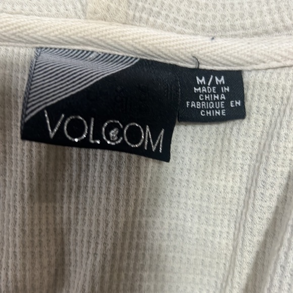 Volcom jacket size M square ivory and grey lining with cap - Picture 12 of 13